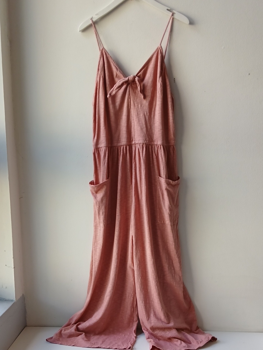 Caslon Cotton Modal Jumpsuit Pink Women's Large